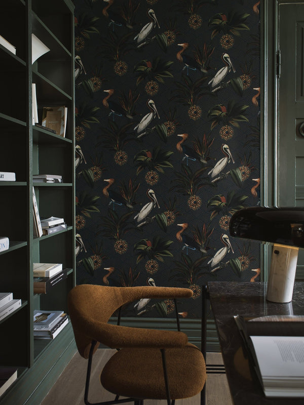 Papel Tapiz Sapphire Birds - Tienda Interni